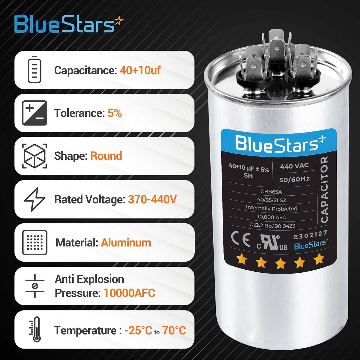 [Lifetime Warranty] 40+10 uF MFD ±5% 370/440 VAC Round Run Start Capacitor - Fits HVAC, Air Conditioners, Heat Pumps image 9