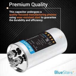 [Lifetime Warranty] 40+10 uF MFD ±5% 370/440 VAC Round Run Start Capacitor - Fits HVAC, Air Conditioners, Heat Pumps thumbnail 6