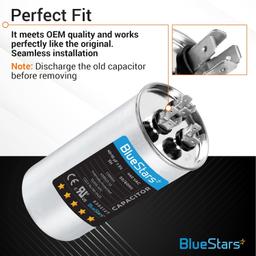 [Lifetime Warranty] 40+10 uF MFD ±5% 370/440 VAC Round Run Start Capacitor - Fits HVAC, Air Conditioners, Heat Pumps thumbnail 4