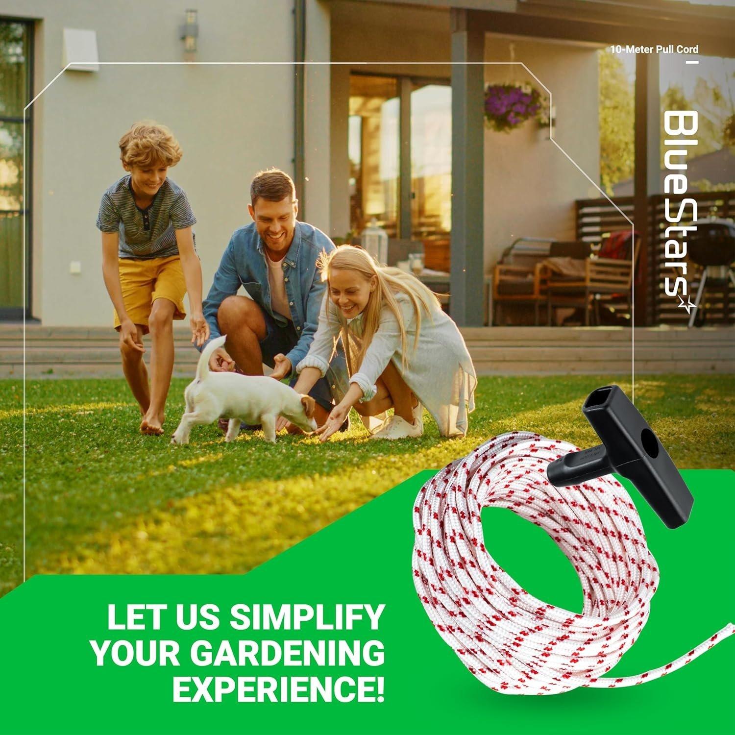 [Lifetime Warranty] Recoil Starter Rope 10-Meter (Diameter: 3.0mm) Pull Cord with 4 Pieces Starter Handle image 7