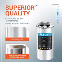 [Lifetime Warranty] 70 uF MFD 370/440 VAC ±5% Round Run Capacitor 50/60 Hz AC Electric Replacement thumbnail 1