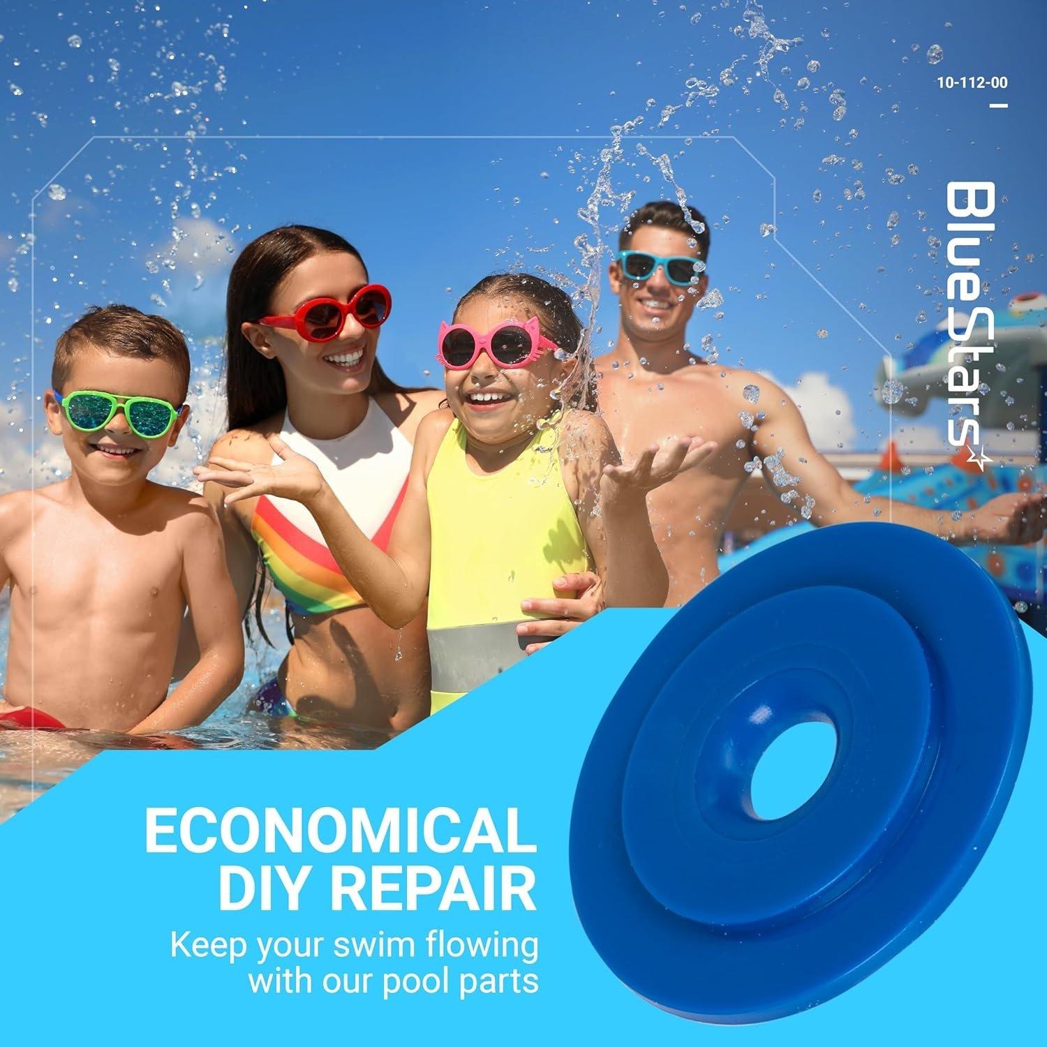 [Lifetime Warranty] 10-112-00 Pool Cleaner UWF Restrictor Disk Red and Blue image 2