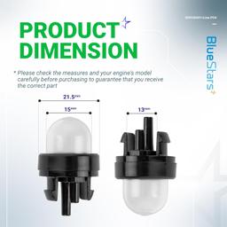 [Lifetime Warranty] 503936601 Primer Bulb with Fuel Lines - Pack of 4 thumbnail 3