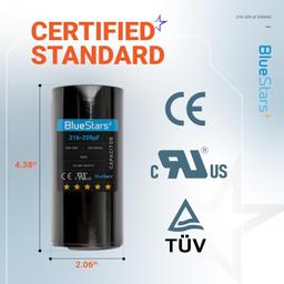 [Lifetime Warranty] 216-259 uF MFD 330 VAC Round Start Capacitor - Fits AC Motor Run, Fan Start, Heat Pump thumbnail 3