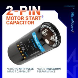 [Lifetime Warranty] 216-259 uF MFD 330 VAC Round Start Capacitor - Fits AC Motor Run, Fan Start, Heat Pump thumbnail 8