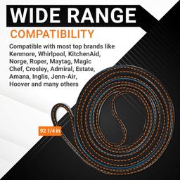 341241 Dryer Drum Belt - Pack of 4 thumbnail 4