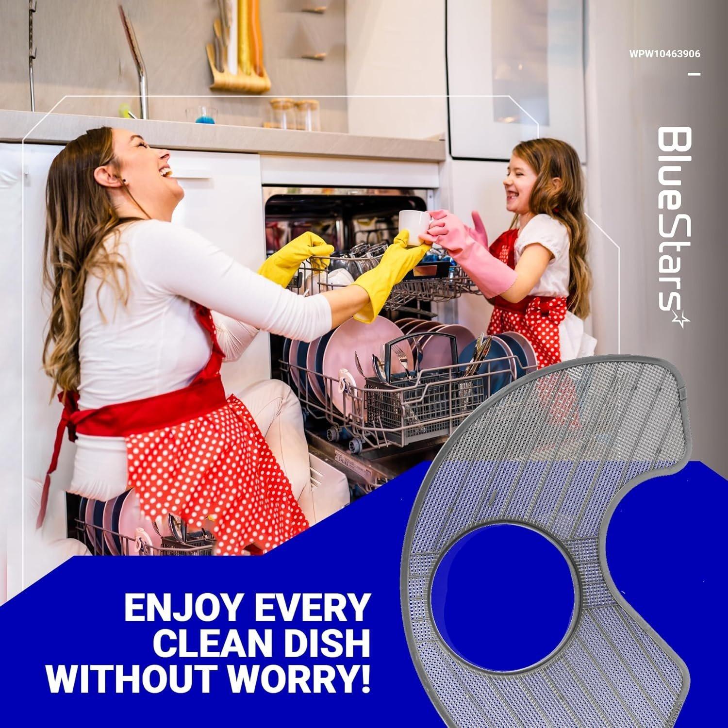 [Lifetime Warranty] WPW10463906 Dishwasher Screen Filter - Compatible with KitchenAid Maytag Whirlpool Jenn-Air Kenmore Amana Dishwashers - Replaces W10463906, WPW10195360, 2312301, PS11755148, AP6021820 image 4