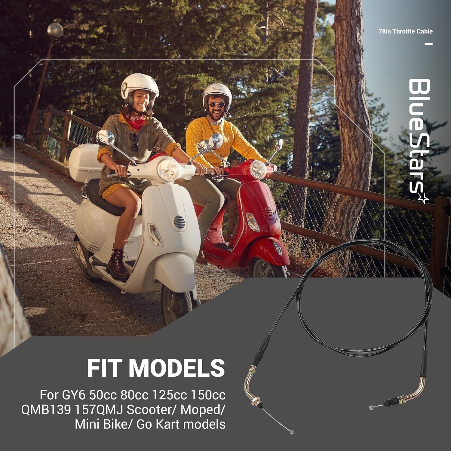 [Lifetime Warranty] 78-Inch Throttle Cable for GY6 50cc-150cc Scooter Moped Go-Kart Engines image 3