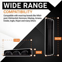 [Lifetime Warranty] 2206670B Dispenser Grille - Compatible with Whirlpool and Kenmore Refrigerators - Replaces WP2206670B, W10171993, W10189532, WP2206670BVP - Pack of 2 thumbnail 2