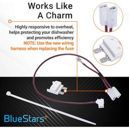 [Lifetime Warranty] 675813 Dishwasher Thermal Fuse Replacement - Compatible with Whirlpool Kenmore Dishwashers - Replaces 3375557 3376359 675813 675813VP thumbnail 6