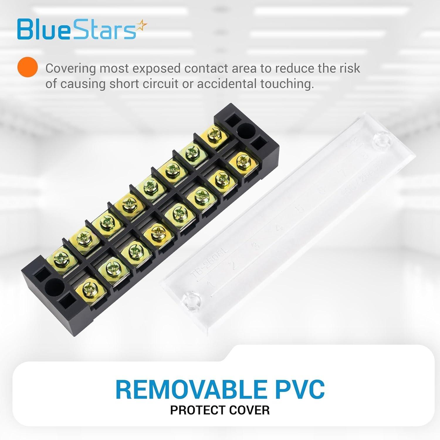 [Lifetime Warranty] 8 Positions Terminal Strip Blocks 600V 25A and 400V 25A 8 Positions Pre-Insulated Terminals Barrier Strip image 3