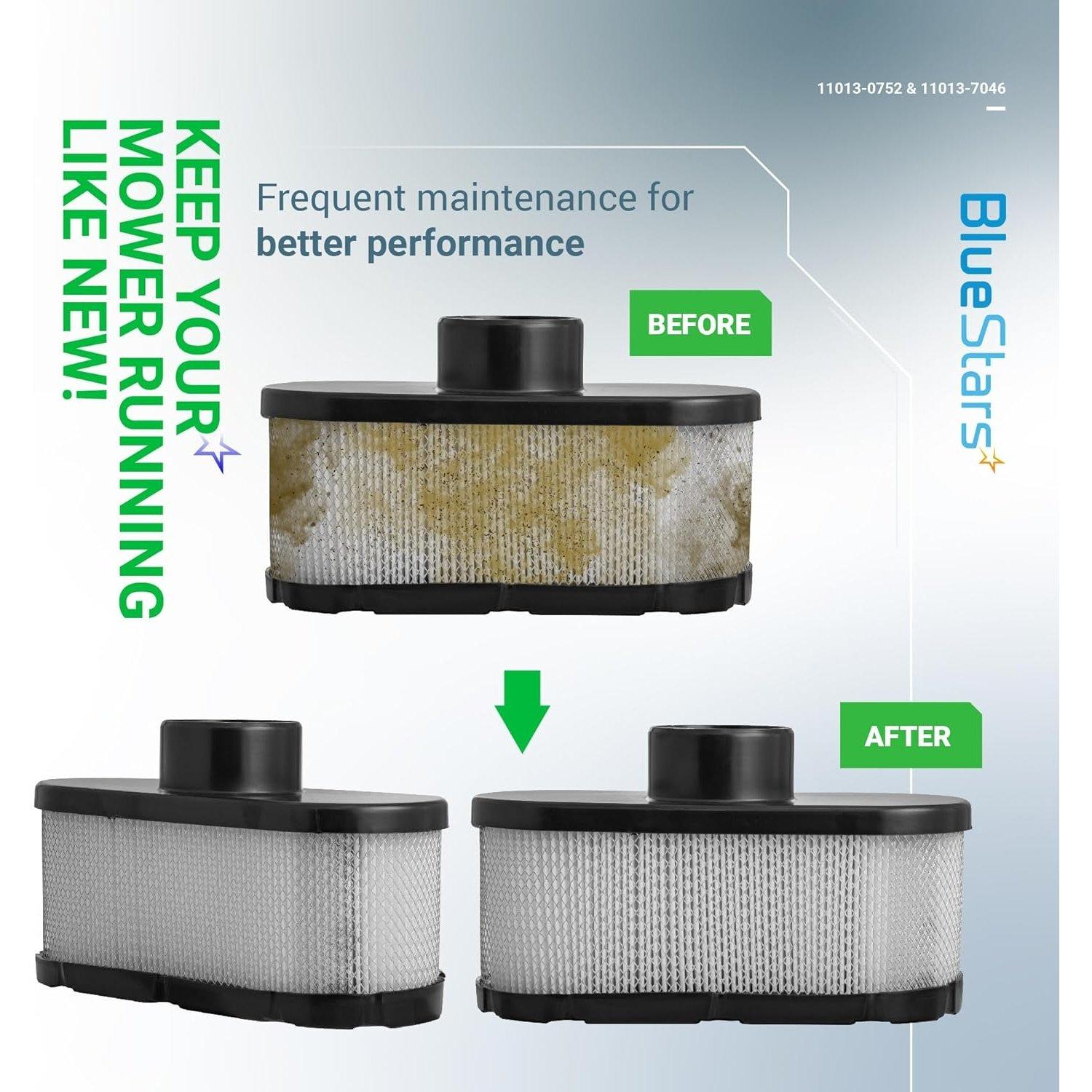 2-pack 11013-0752 Air Filter 11013-7046 Pre Filter image 4