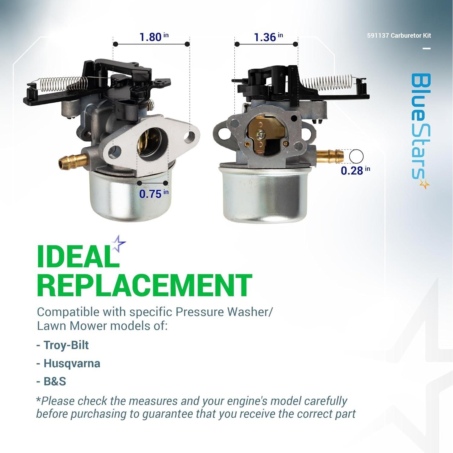 [Lifetime Warranty] 591137 593599 Carburetor image 5