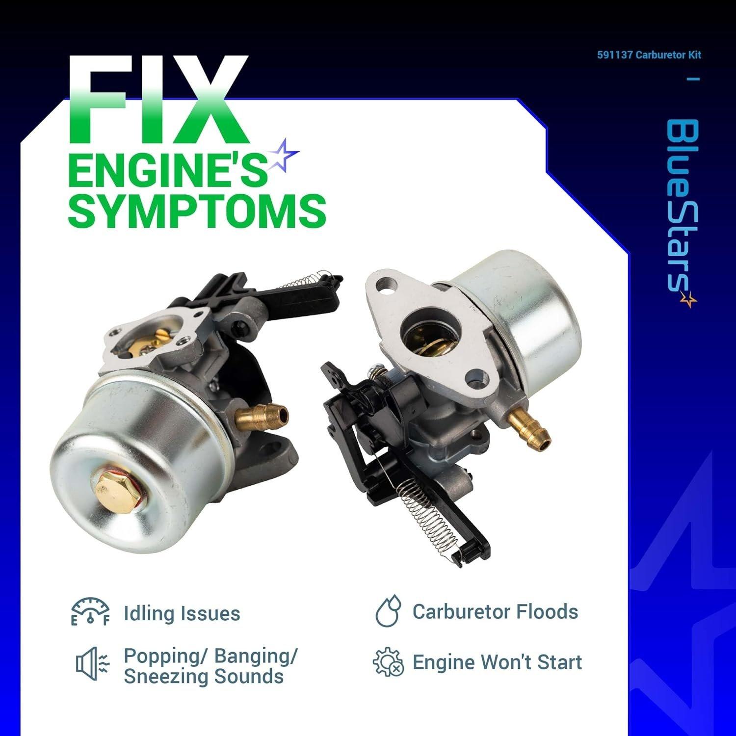 [Lifetime Warranty] 591137 593599 Carburetor image 3