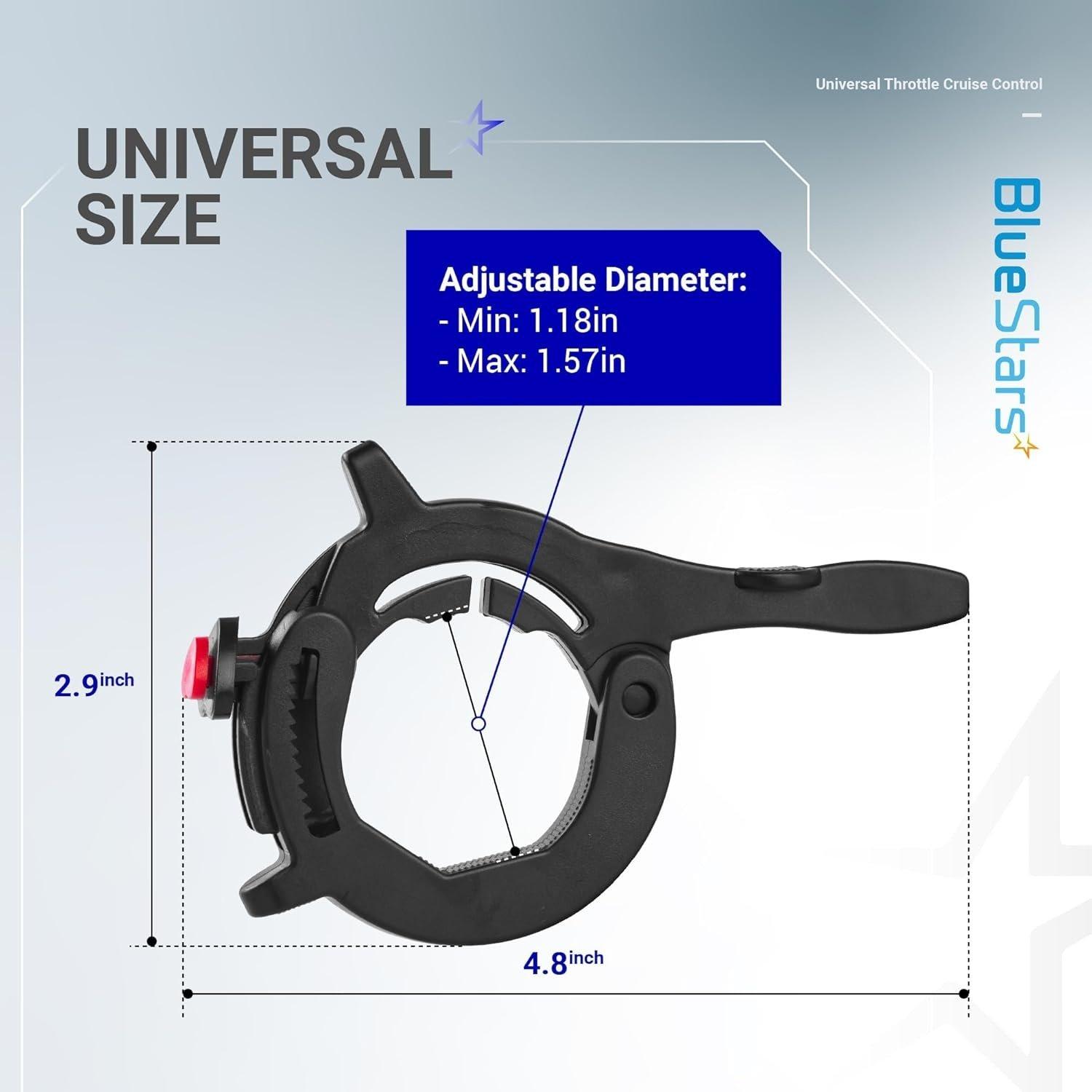 [Lifetime Warranty] Throttle Cruise Control/Motorcycle Throttle Lock - Universal Compatible with Most Motorcycles/Electric Bikes/Scooters/ATVs - Control Assist Motorcycle Accessories image 6