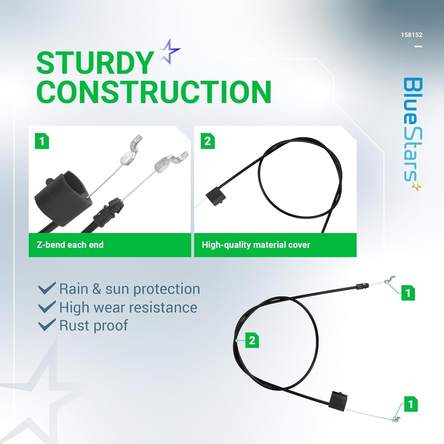 [Lifetime Warranty] 2 pcs 158152 Zone Control Cable Throttle Cable 582991501 image 3