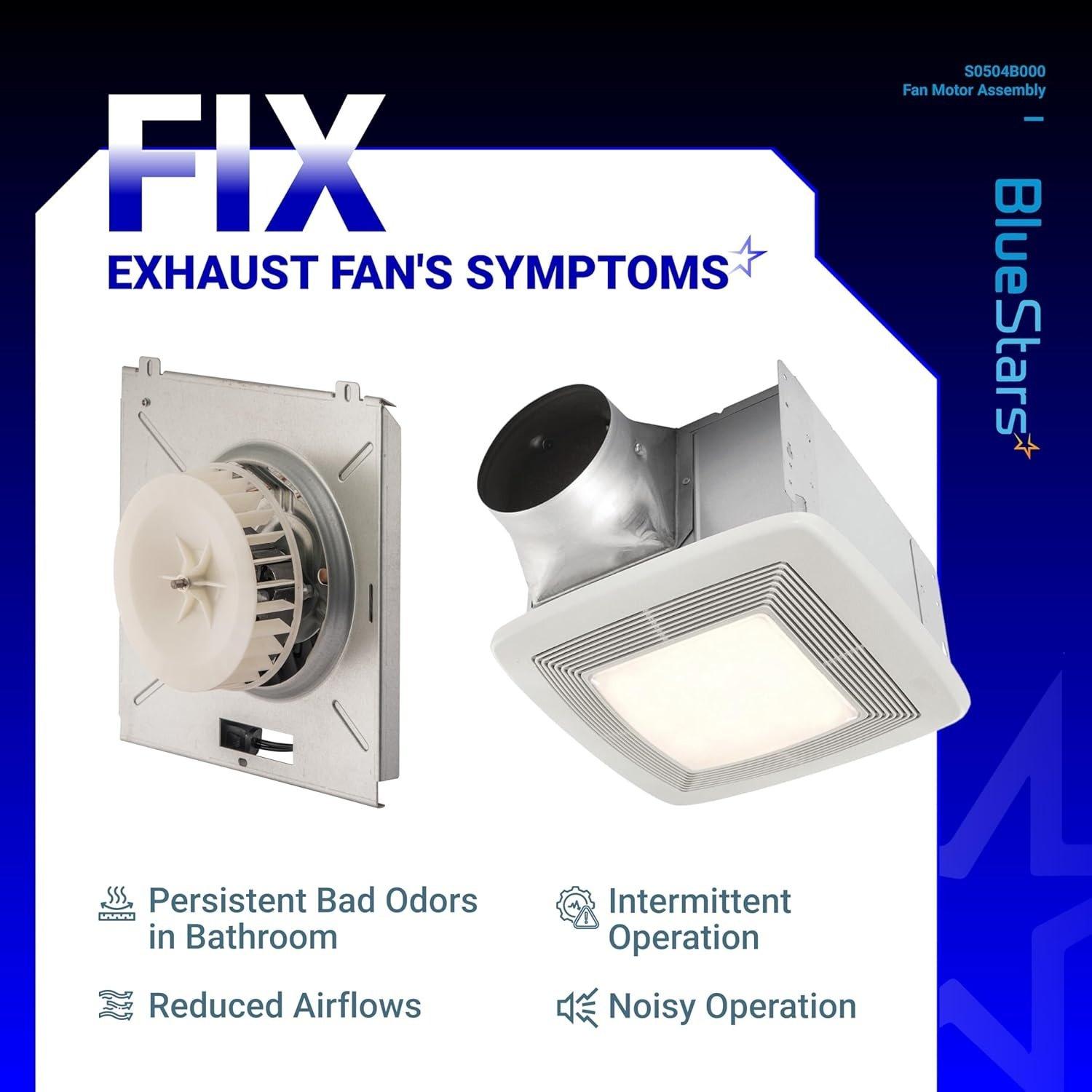 [Lifetime Warranty] Bathroom Exhaust Fan Motor Assembly S0504B000 image 4