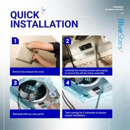 [Lifetime Warranty] Bathroom Exhaust Fan Motor Assembly S0504B000 thumbnail 7