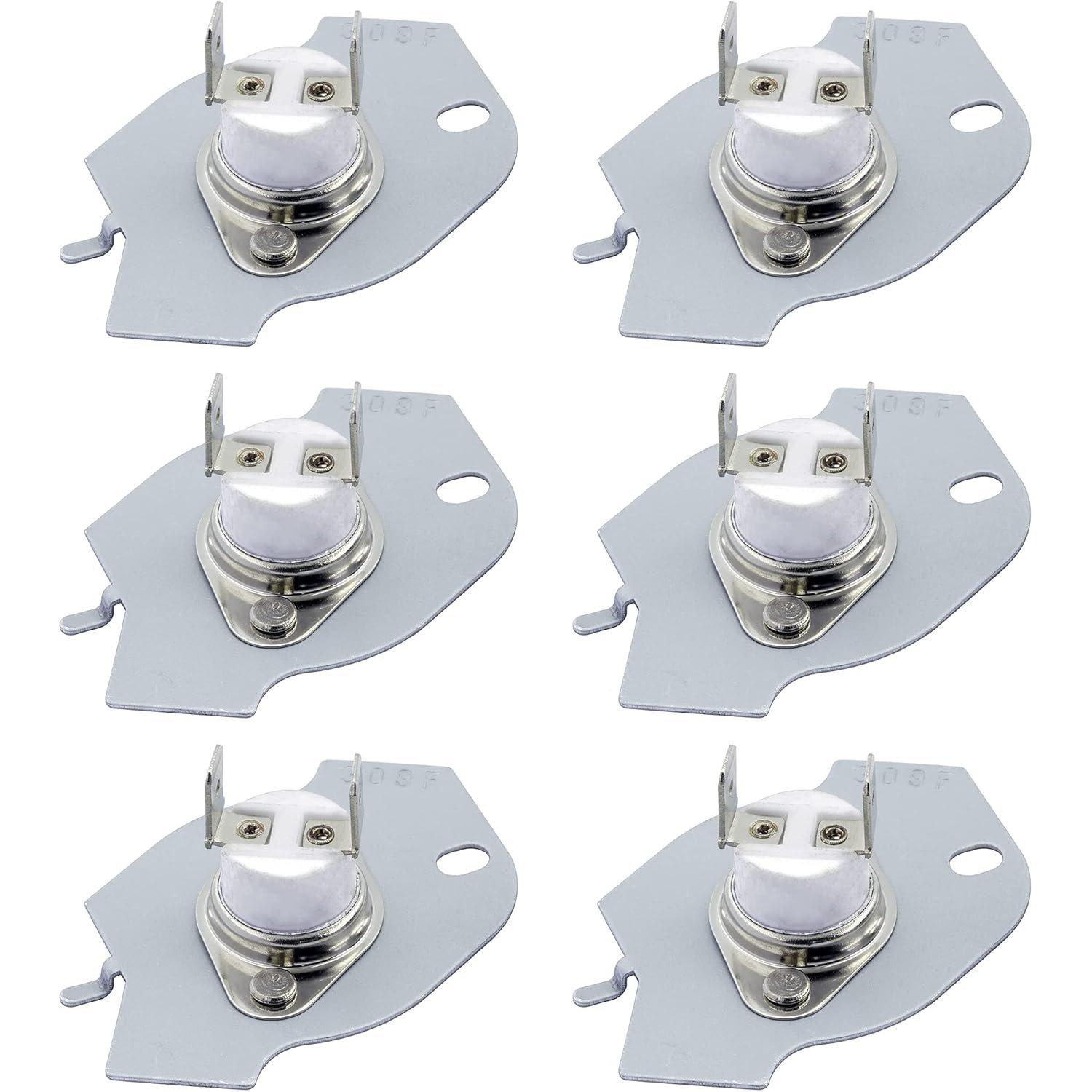 [Lifetime Warranty] 3977394 Dryer Thermal Fuse Replacement - Compatible with Whirlpool & Kenmore Dryers - Replaces PS334278 279769 AP3094224 3389946 3398671 - Pack of 6 image 0