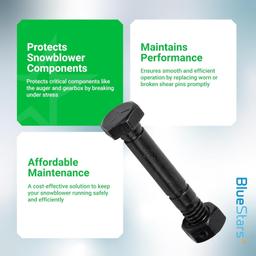 [Lifetime Warranty] 52100100 Snow Blower Shear Pins and Nuts - Pack of 10 thumbnail 6