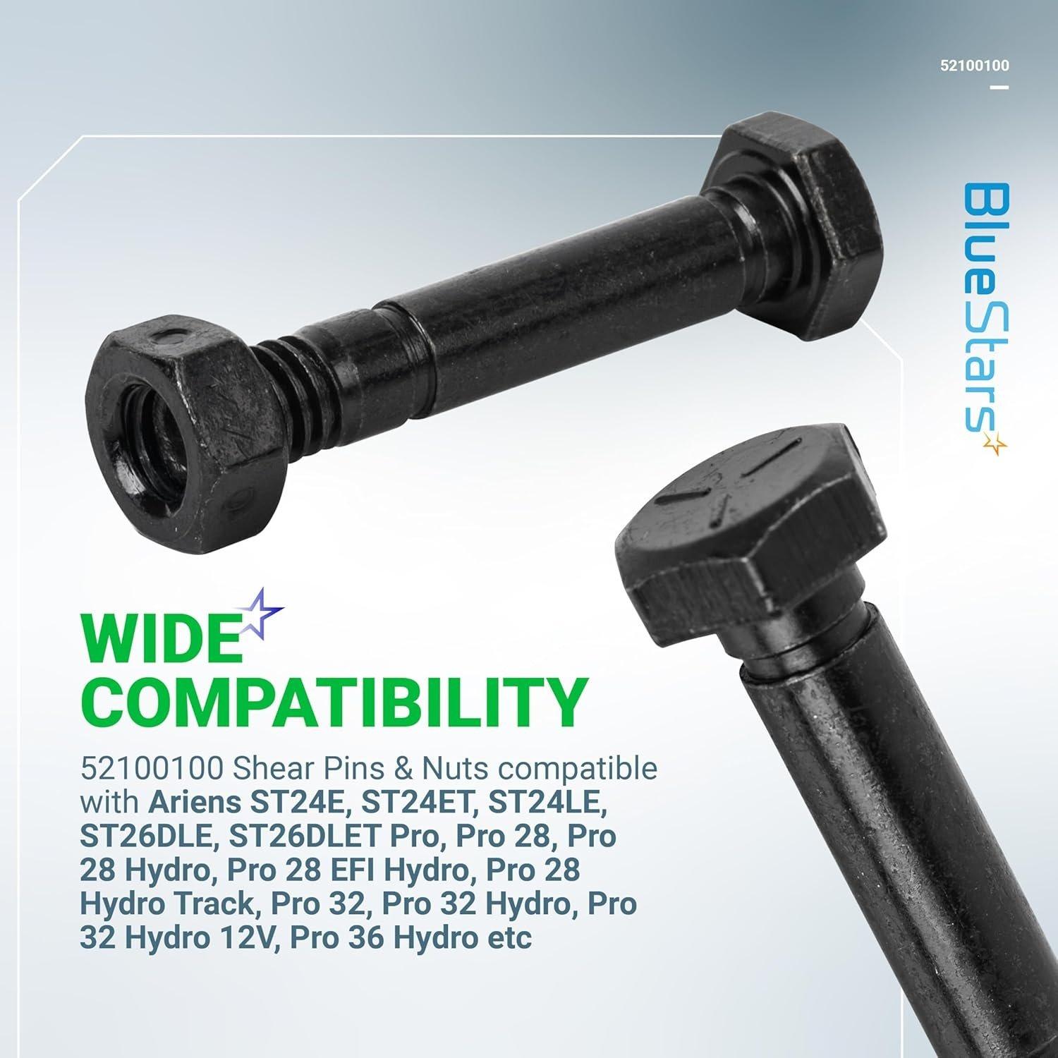 [Lifetime Warranty] 52100100 Snow Blower Shear Pins and Nuts - Pack of 10 image 5