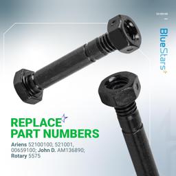 [Lifetime Warranty] 52100100 Snow Blower Shear Pins and Nuts - Pack of 10 thumbnail 1