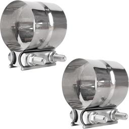 [Lifetime Warranty] 3" Lap Joint Band Clamp with 304 Stainless Steel - Pack of 2 thumbnail 0