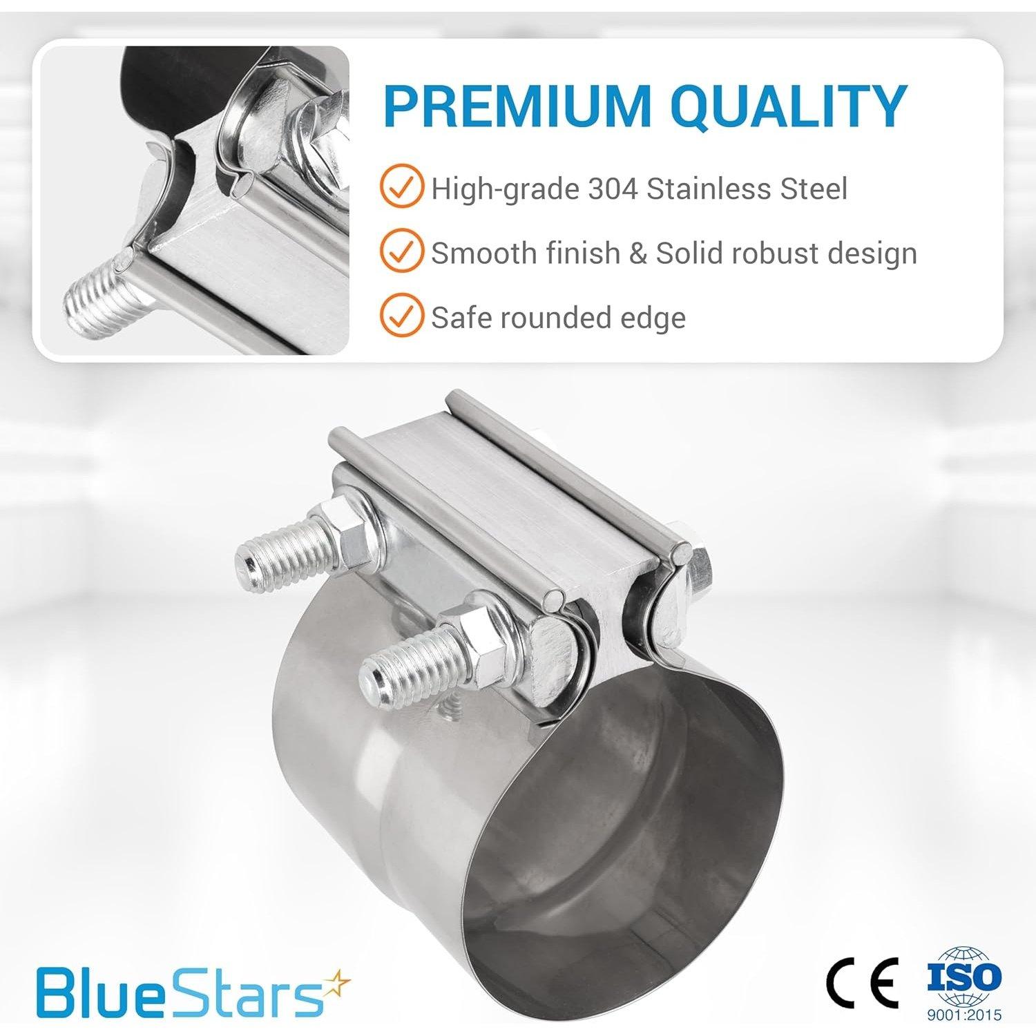 [Lifetime Warranty] 3" Lap Joint Band Clamp with 304 Stainless Steel - Pack of 2 image 6