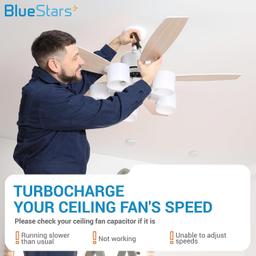 [Lifetime Warranty] [2 Wires] CBB61 5uf 2-Wire 250V AC Ceiling Fan Capacitor thumbnail 2