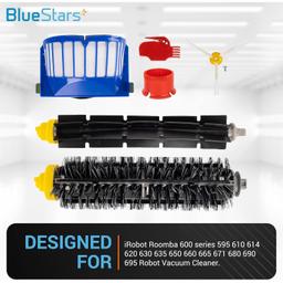 [Lifetime Warranty] Replacement Parts Kit for i-Robot Roomba 600 Series 694 676 675 692 695 677 671 655 645 690 680 660 650 620 614 & 500 Series 595 585 564 Vacuum Cleaner - Extra Cleaning Tool and Screws thumbnail 5