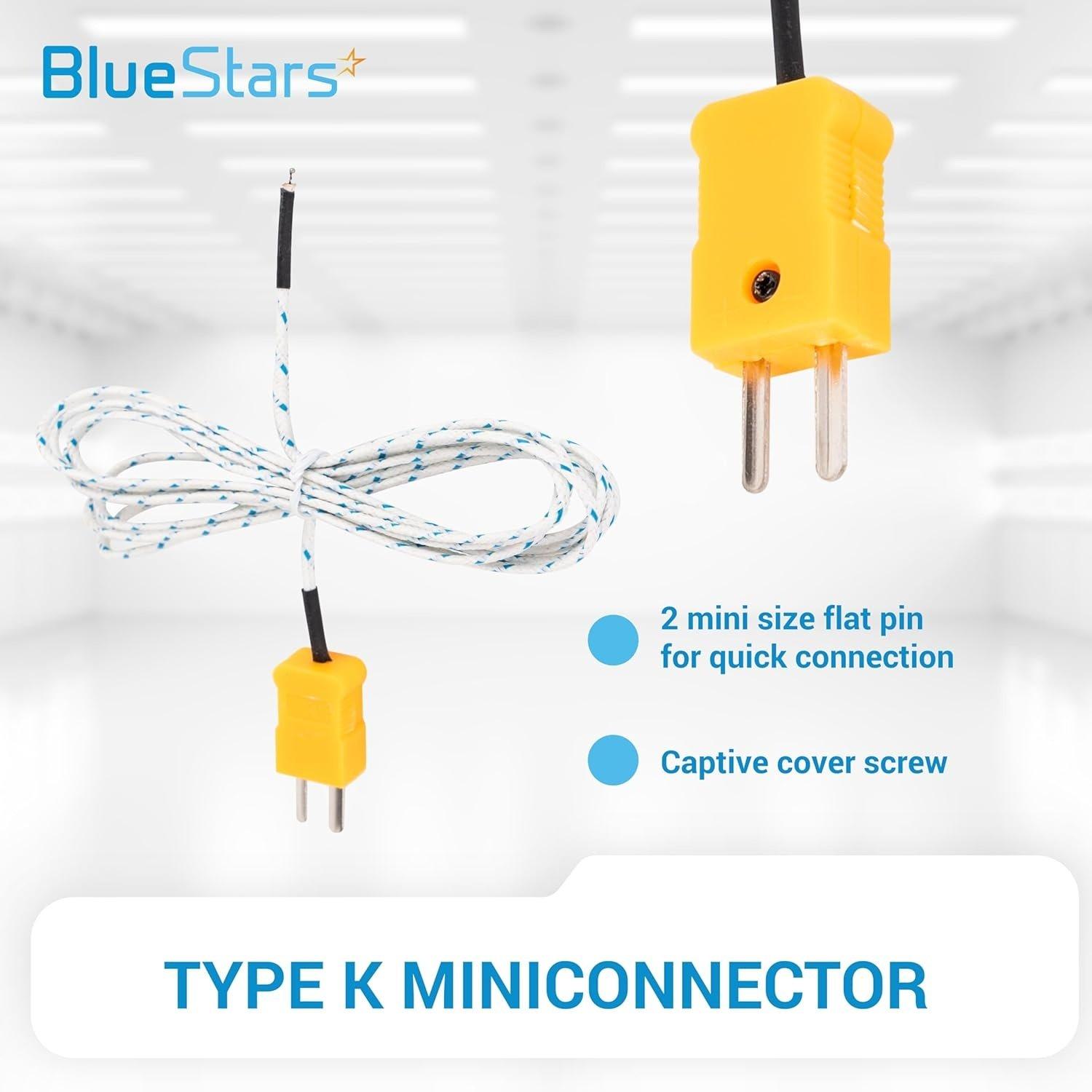 Pack of 5 Temperature Probe for TM902C Yellow or Orange Temperature Measuring Line image 5