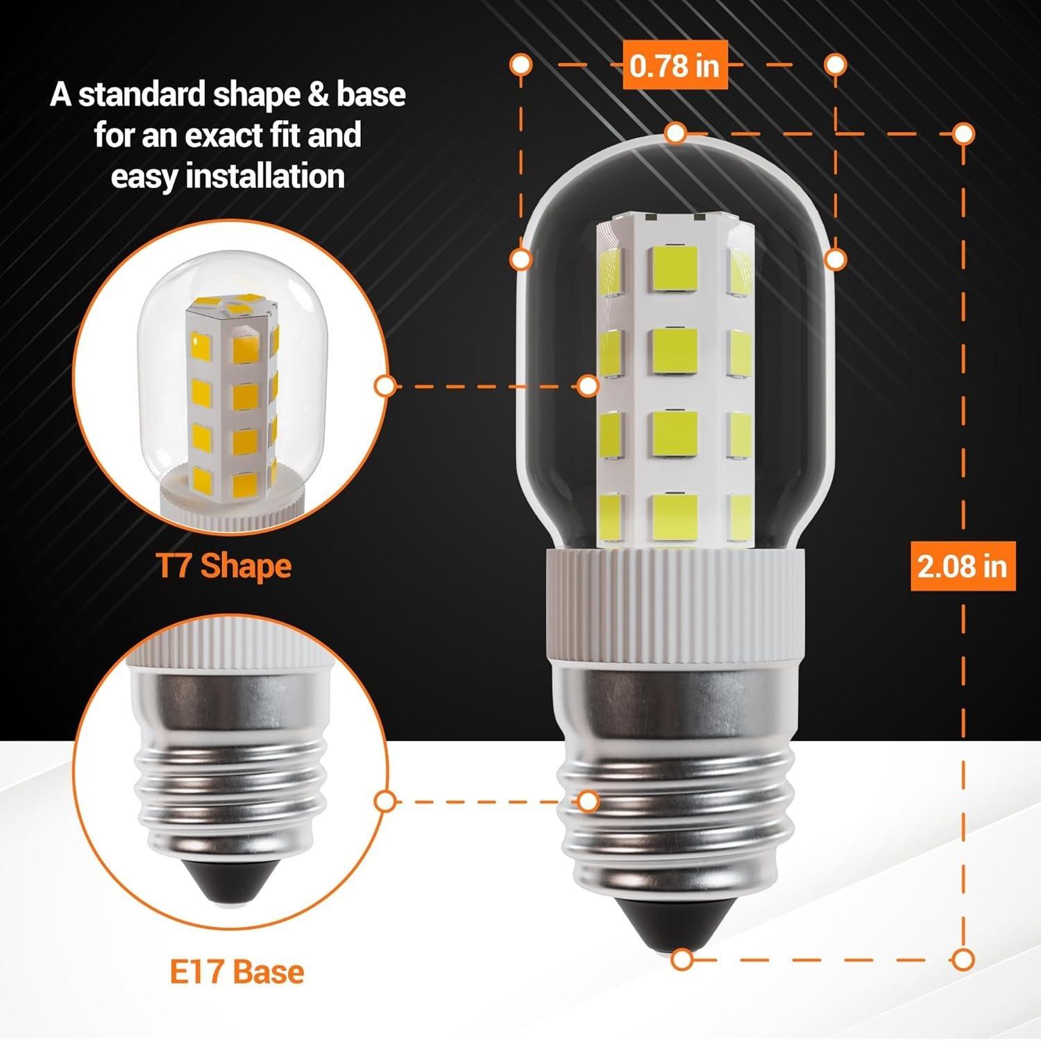 [Lifetime Warranty] 8206232A 3W E17 Base Microwave LED Bulb - Pack of 3 image 3