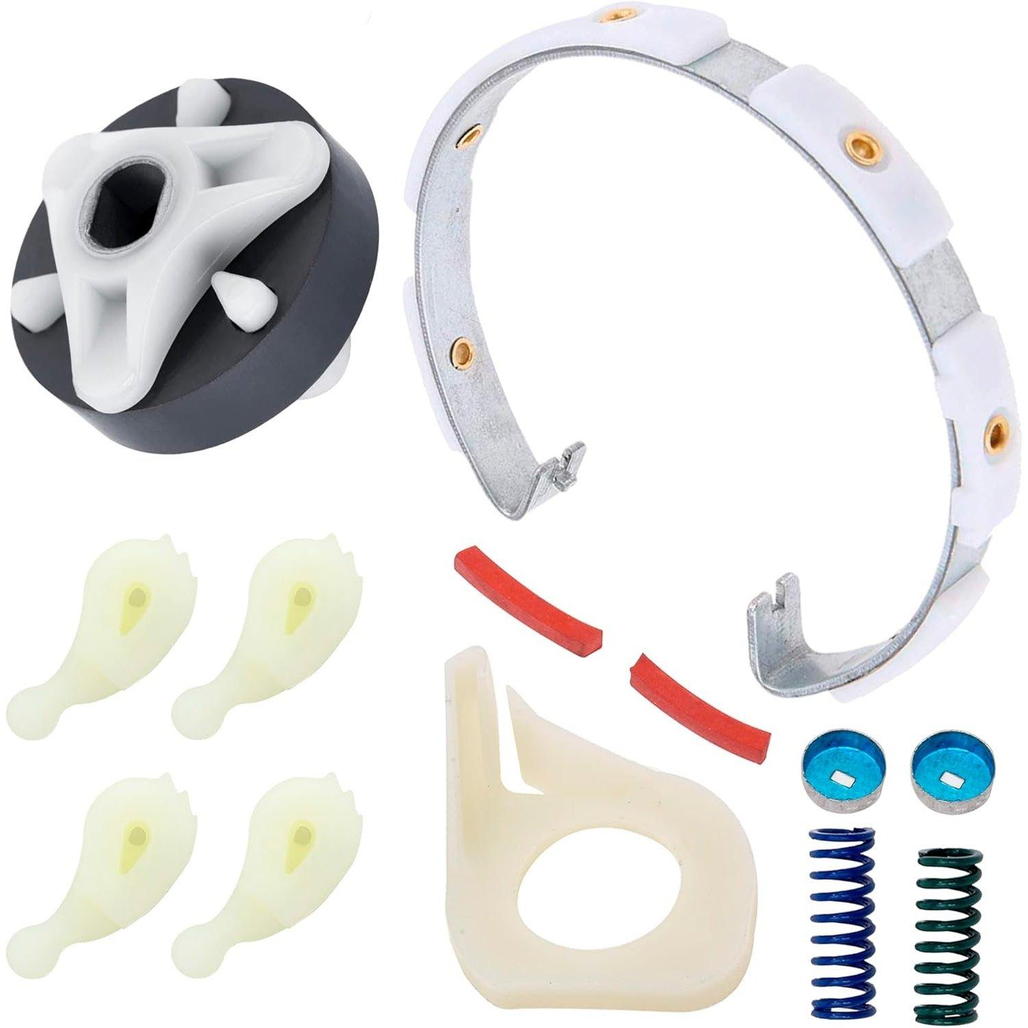 285790 Washer Clutch Lining Kit & 285753A Motor Coupling & 4 Packs 80040 Agitator Dogs Kit image 0