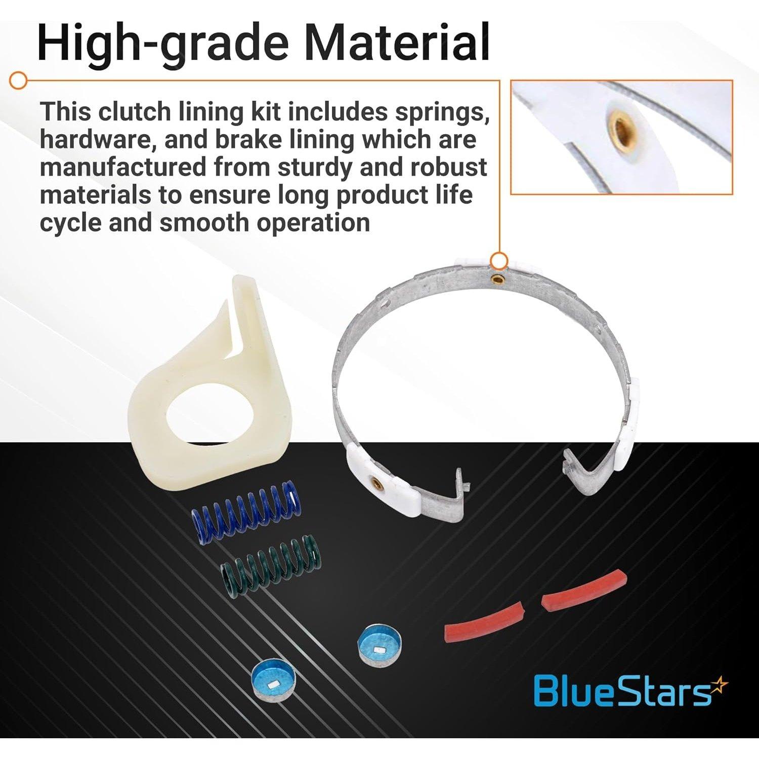 285790 Washer Clutch Lining Kit & 285753A Motor Coupling & 4 Packs 80040 Agitator Dogs Kit image 2