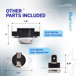 DC96-00887A & DC47-00016A & DC47-00018A Dryer Thermal Fuse and Thermostat Kit thumbnail 6