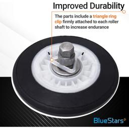 [Lifetime Warranty] 4581EL2002C Dryer Drum Roller Assembly - Compatible with LG Kenmore Dryers - Replaces AP5688895 4581EL2002A 4581EL2002B 4581EL2002D PS8260240 - Pack of 4 thumbnail 3