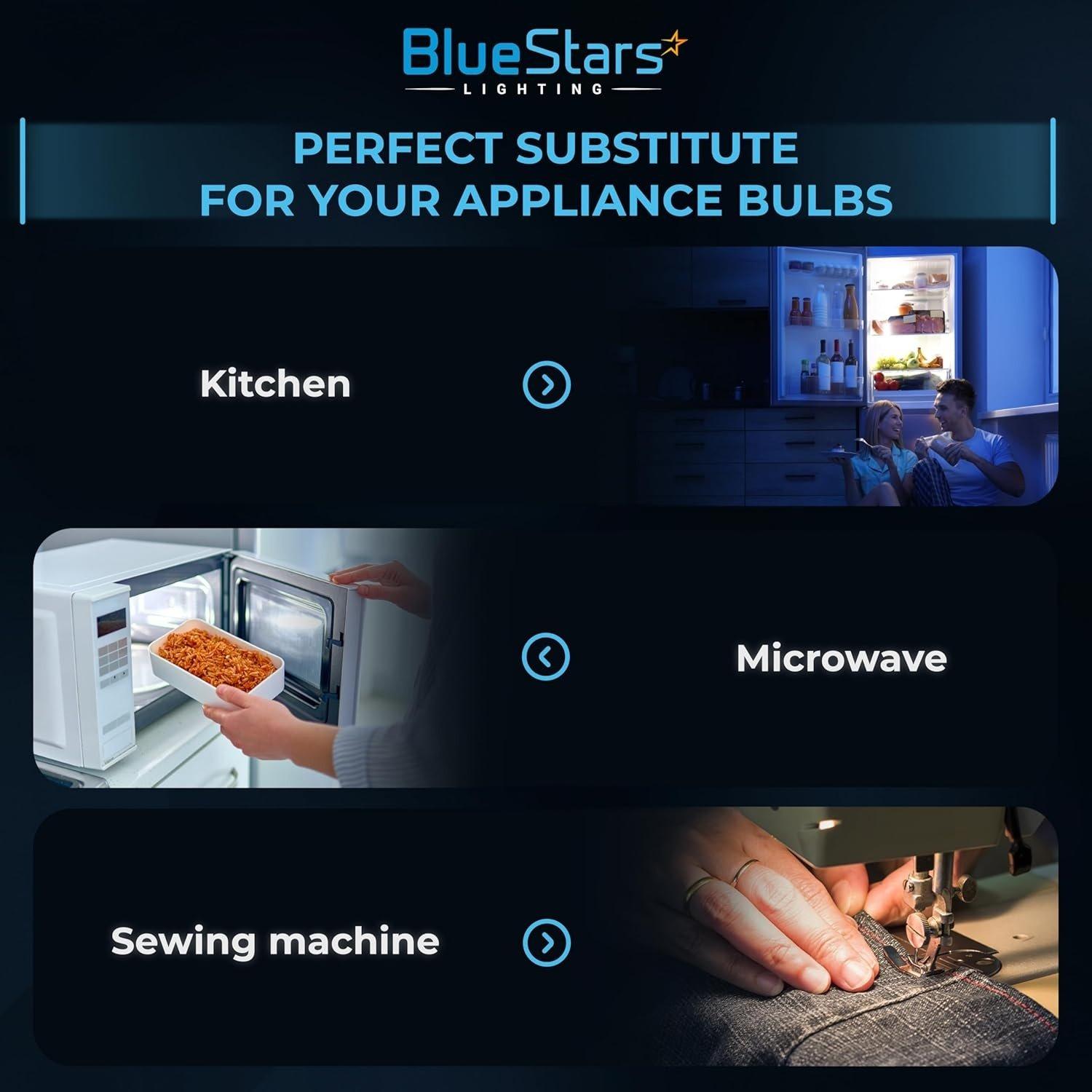 [Lifetime Warranty] 5304517886 KEI D28A LED Refrigerator Light Bulbs E17 Base 3.8W 100-265V 6000K Cool White - Replace KEI D28M KEID28A KEL2811 241552807 297114000 - Pack of 2 image 3