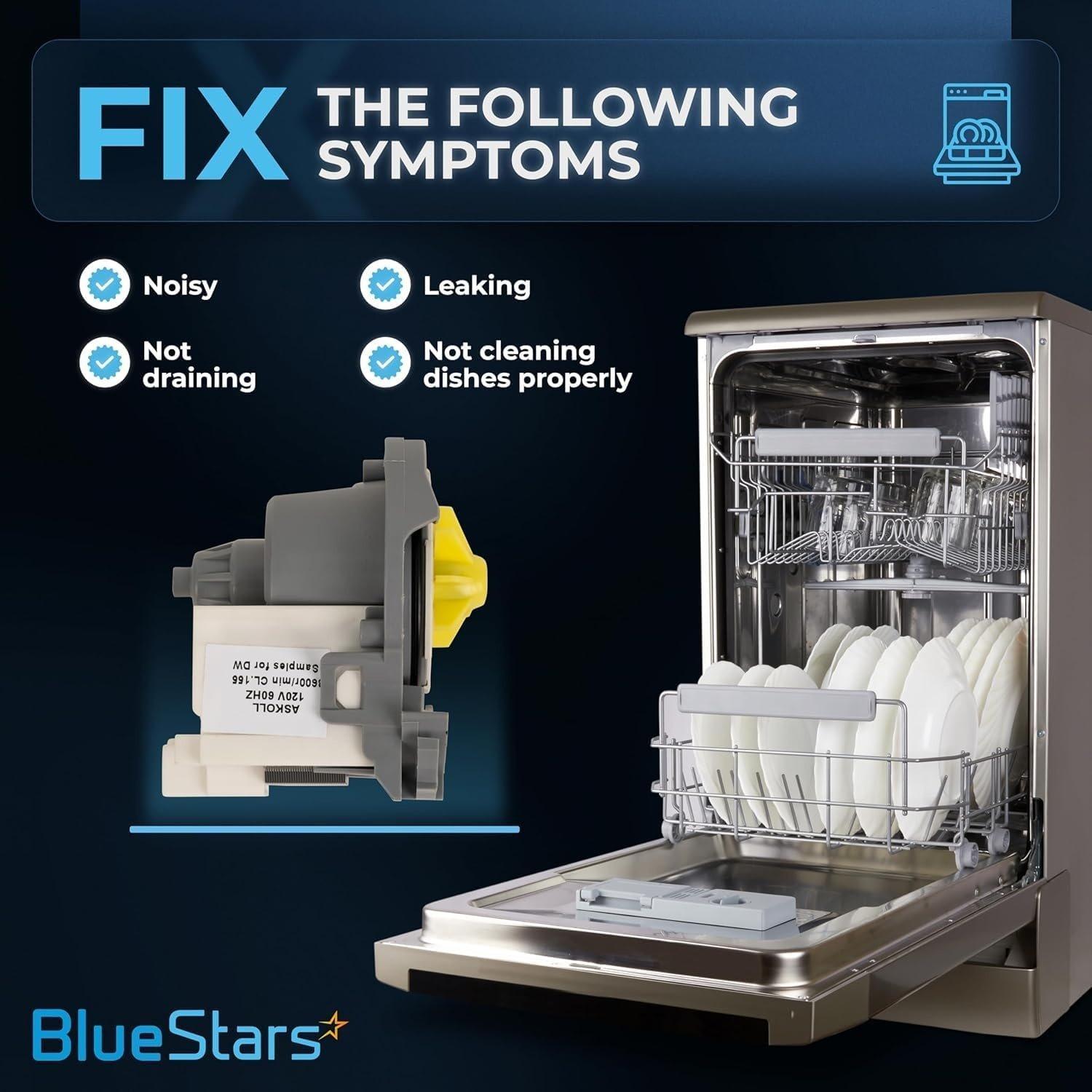[Lifetime Warranty] W10348269 Dishwasher Drain Pump - Compatible with Whirlpool Dishwashers - Replaces WPW10348269 661662 8558995 8565839 W10158351 image 1