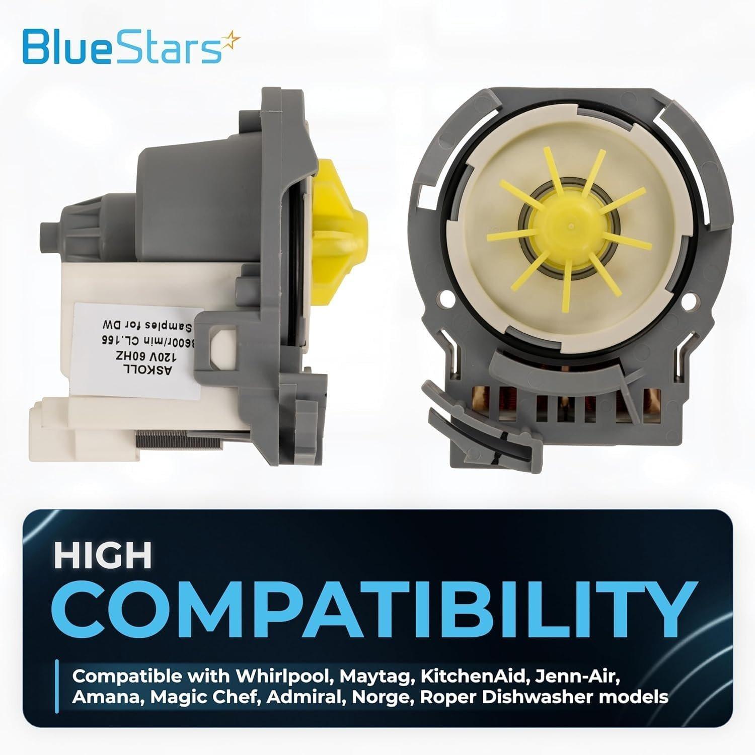 [Lifetime Warranty] W10348269 Dishwasher Drain Pump - Compatible with Whirlpool Dishwashers - Replaces WPW10348269 661662 8558995 8565839 W10158351 image 4