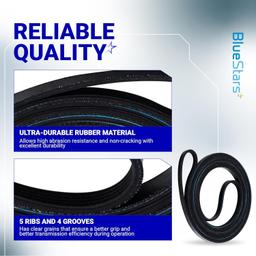 [Lifetime Warranty] 40111201 Dryer Drum Belt - Compatible with Maytag Amana Admiral Whirlpool Speed Queen - Replaces WP40111201 AP6009126 14218936 40051501 R0606549 59174 PS11742271 WP40111201VP thumbnail 5