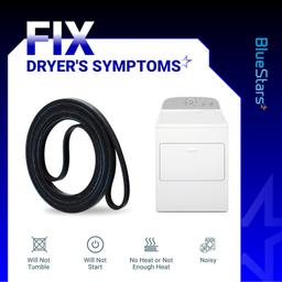 [Lifetime Warranty] 40111201 Dryer Drum Belt - Compatible with Maytag Amana Admiral Whirlpool Speed Queen - Replaces WP40111201 AP6009126 14218936 40051501 R0606549 59174 PS11742271 WP40111201VP thumbnail 6