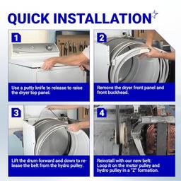 [Lifetime Warranty] 40111201 Dryer Drum Belt - Compatible with Maytag Amana Admiral Whirlpool Speed Queen - Replaces WP40111201 AP6009126 14218936 40051501 R0606549 59174 PS11742271 WP40111201VP thumbnail 3