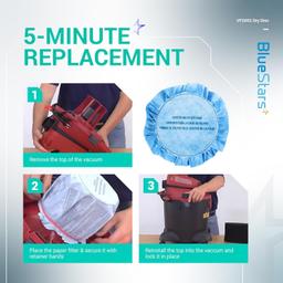 [Lifetime Warranty] VF2002 90107 Wet Dry Disc Vacuum Filters for 5 Gallon and Larger ShopVac Wet Dry Vacuum Cleaners above MACS-200D SS11-450 Vacmaster - Pack of 10 thumbnail 1