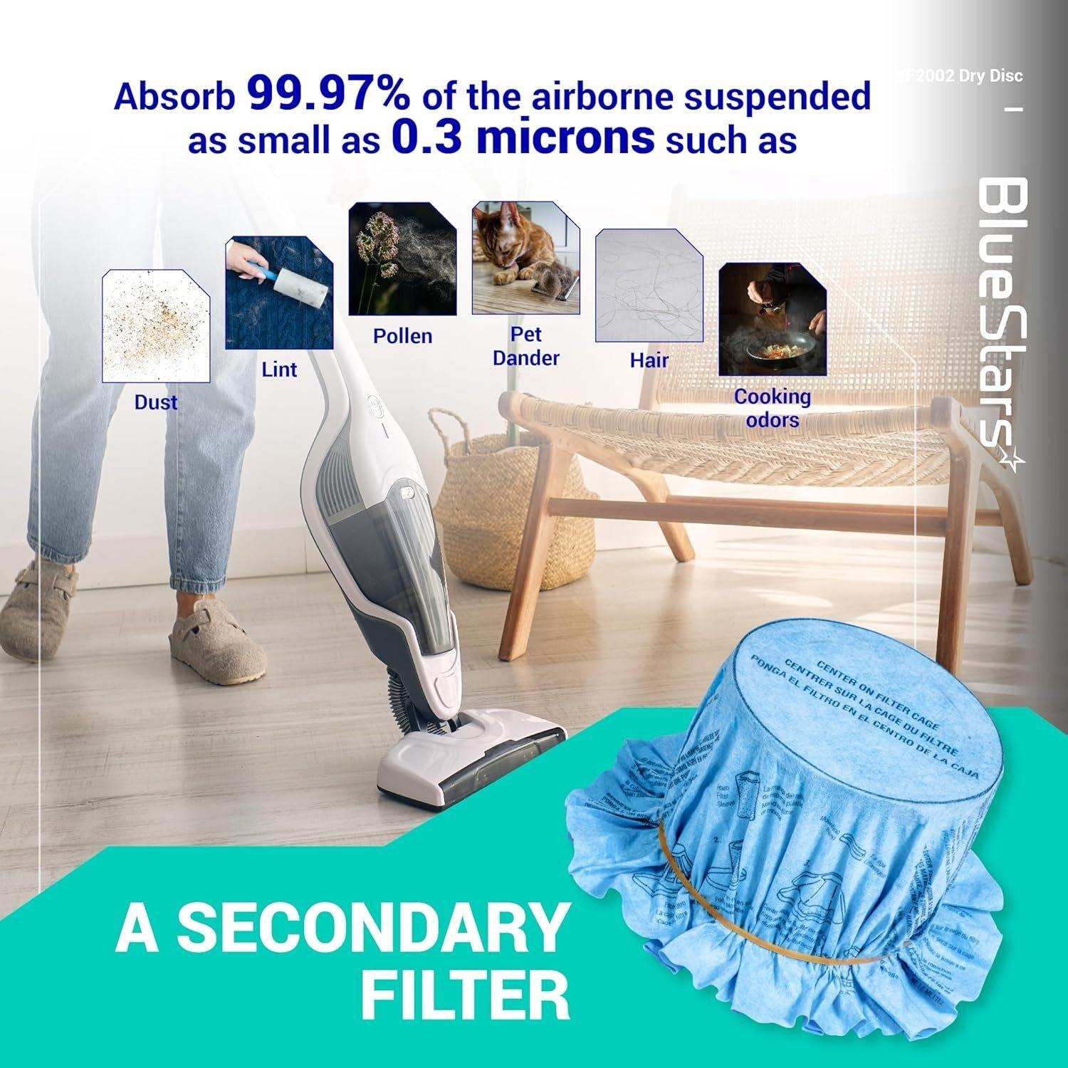 [Lifetime Warranty] VF2002 90107 Wet Dry Disc Vacuum Filters for 5 Gallon and Larger ShopVac Wet Dry Vacuum Cleaners above MACS-200D SS11-450 Vacmaster - Pack of 10 image 3