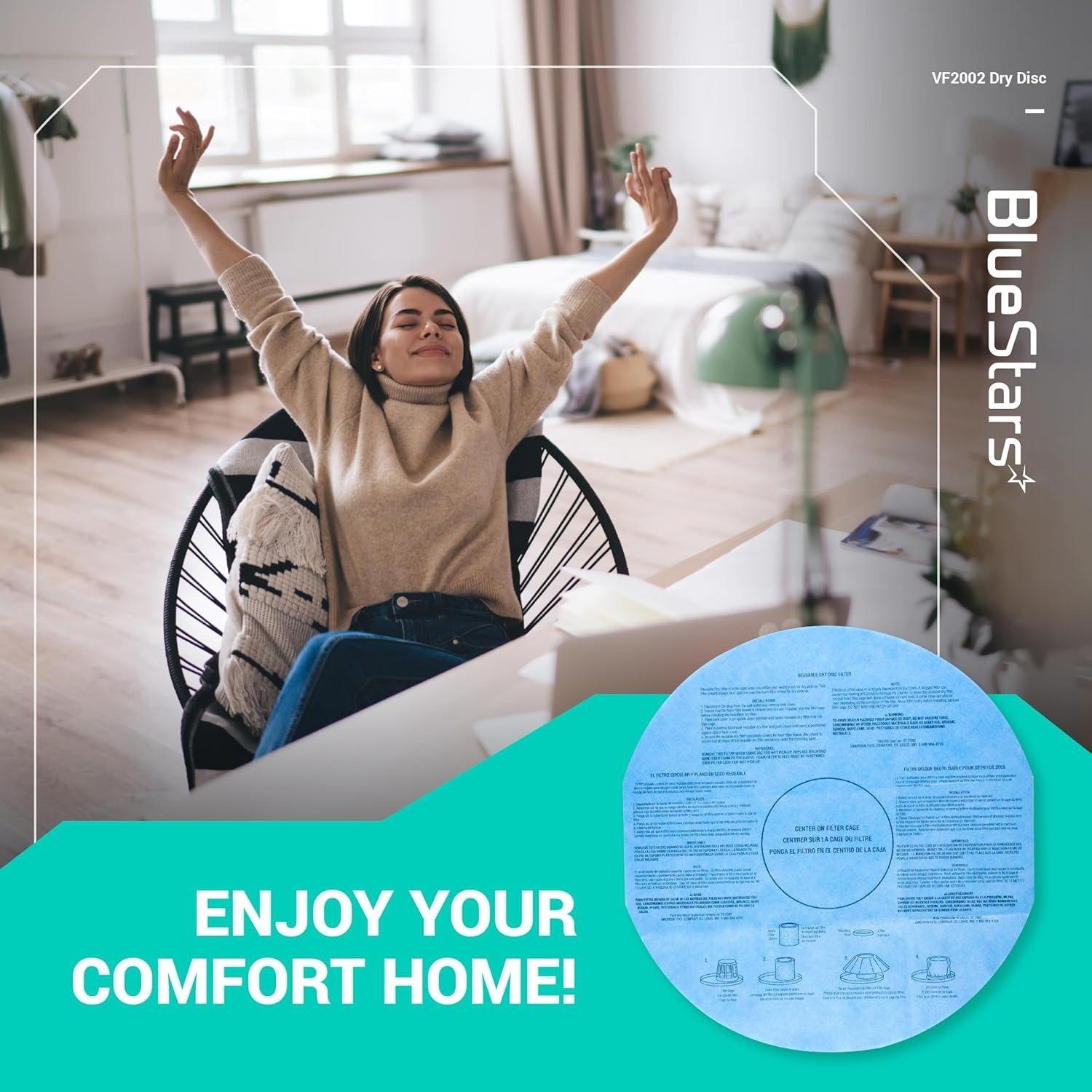 [Lifetime Warranty] VF2002 90107 Wet Dry Disc Vacuum Filters for 5 Gallon and Larger ShopVac Wet Dry Vacuum Cleaners above MACS-200D SS11-450 Vacmaster - Pack of 10 image 7