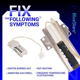 [Lifetime Warranty] WB13K21 Gas Range Oven Igniter - Compatible with GE Samsung NX58H5600SS NX58h9500WS - Replaces Hotpoint Norton-501A WB2X9998 IG9998 DG94-00520A AP2020569 WB13T10045 Gas Range Oven thumbnail 3