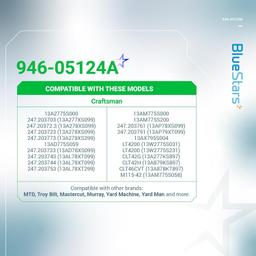 946-05124A 746-05124A Deck Engage Cable - for MTD Craftsman Huskee Mastercut Murray Troy Bilt Yard-Man 746-05124 946-05124 Lawn Mower Deck Engagement Cable - Overall Length 40-3/4" thumbnail 5