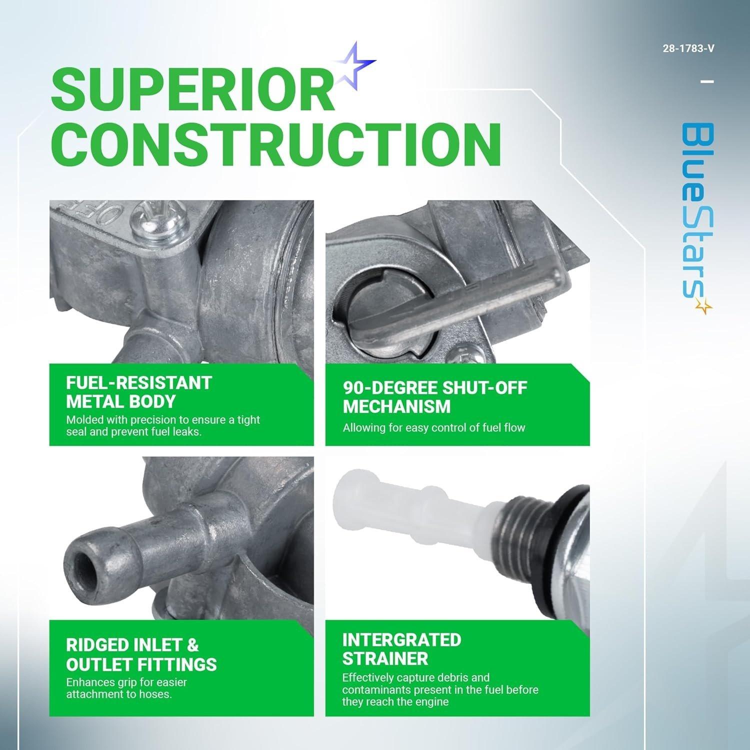 [Lifetime Warranty] 28-1783-V Generator Fuel Tank Shut Off Valve Switch Petcock image 6