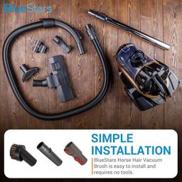 3 Pieces Horse Hair 1.25" Vacuum Brush for V8 Dyson Vacuum Attachment Hose Adapter thumbnail 3