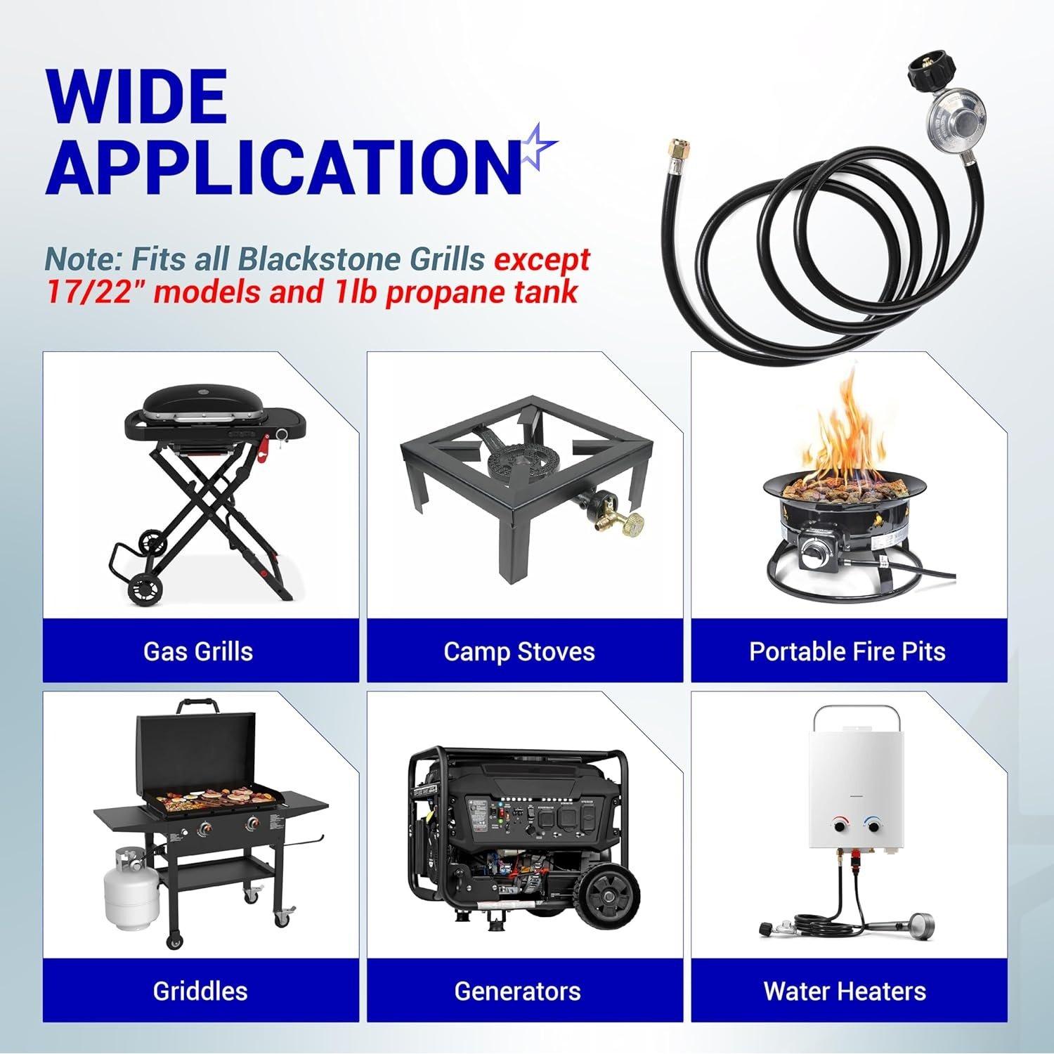 [Lifetime Warranty] Upgraded 8ft Universal Propane Regulator & Hose for Grills & Heaters image 8